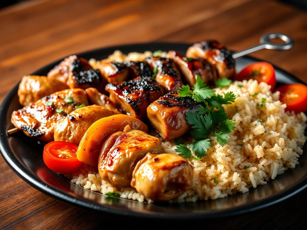 Arabisk grillfat med tilbehør